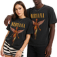Bacon Qatar unisex oversized license band t-shirt with Nirvana prints in Acid washed black